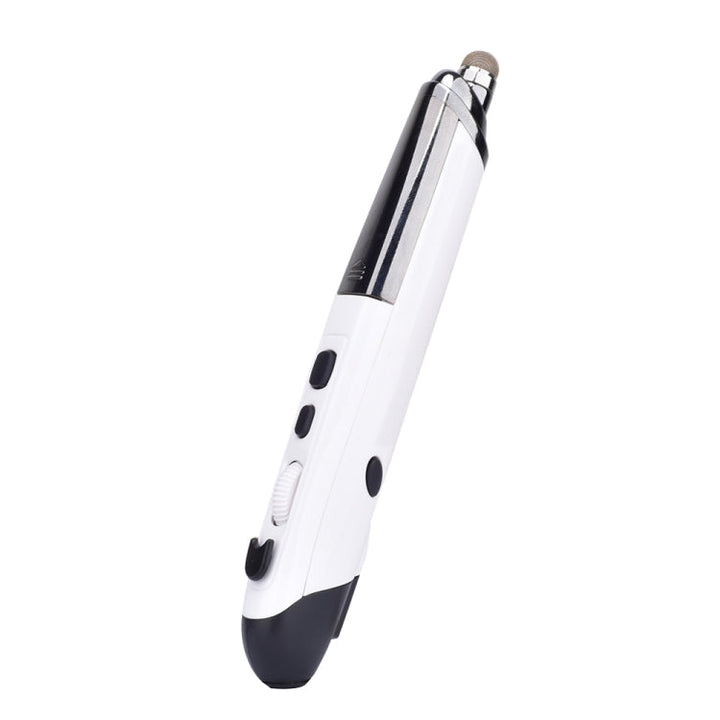 Lisslune | PR-08 6-Button Smart Wireless Optical Mouse with Stylus Pen & Laser Function (White)