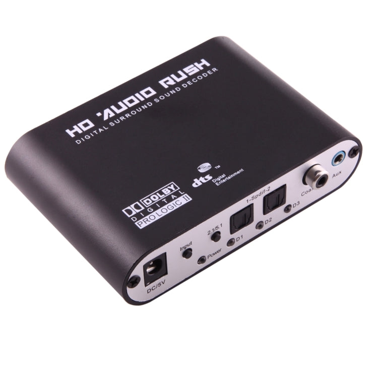 Lisslune | NEWKENG 51R DTS / AC3 to Analog 5.1 Audio / Stereo Audio Digital Audio Converter Decoder