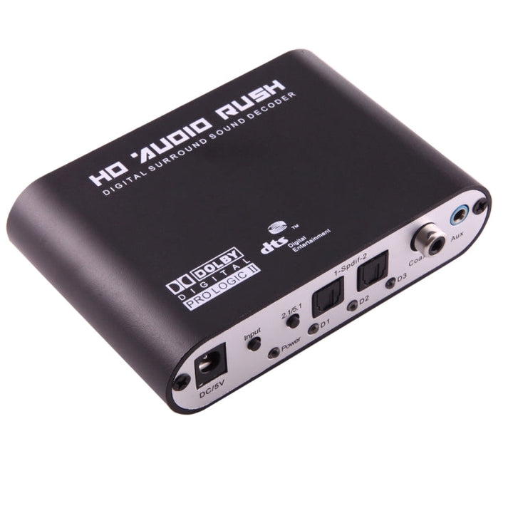 Lisslune | NEWKENG 51R DTS / AC3 to Analog 5.1 Audio / Stereo Audio Digital Audio Converter Decoder