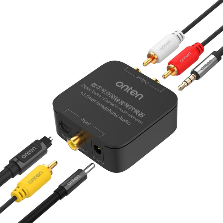 Lisslune | Onten 37506 Digital Optical Coaxial Audio Converter Support 192K
