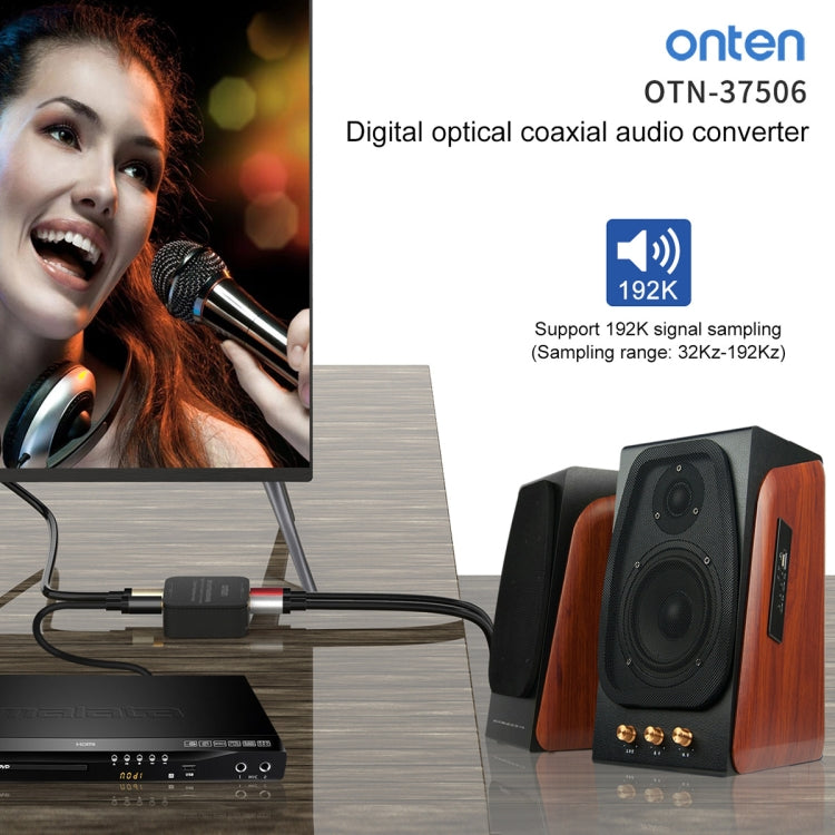 Lisslune | Onten 37506 Digital Optical Coaxial Audio Converter Support 192K