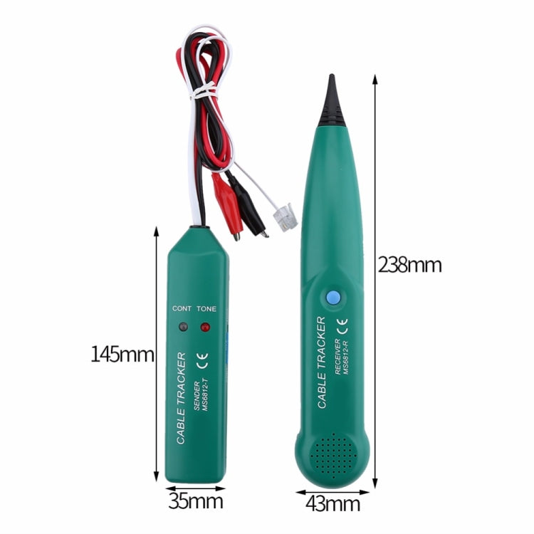 Lisslune | BSIDE MS6812 RJ11 & RJ45 telephone line cable tracker, including transmitter & receiver