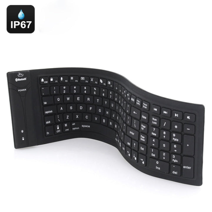 Lisslune | JA-11 108-Key Foldable Silicone Bluetooth Keyboard