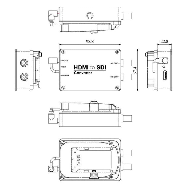 Lisslune | SEETEC 1 x HDMI Input to 2 x SDI Output Converter