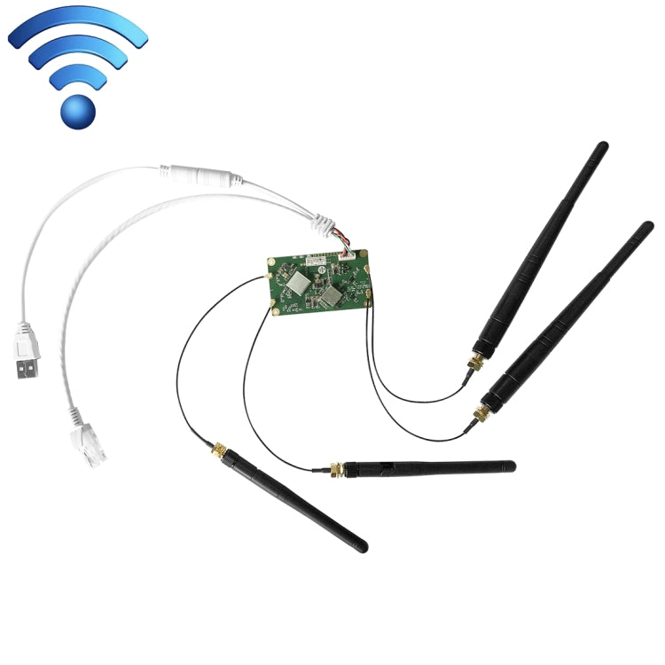 Lisslune | VM5G 1200Mbps 2.4GHz & 5GHz Dual Band WiFi Module with 4 Antennas, supports IP layer / MAC layer transparent transmission, applied to Repeater / Bridge & AP & Remote Video Transmission