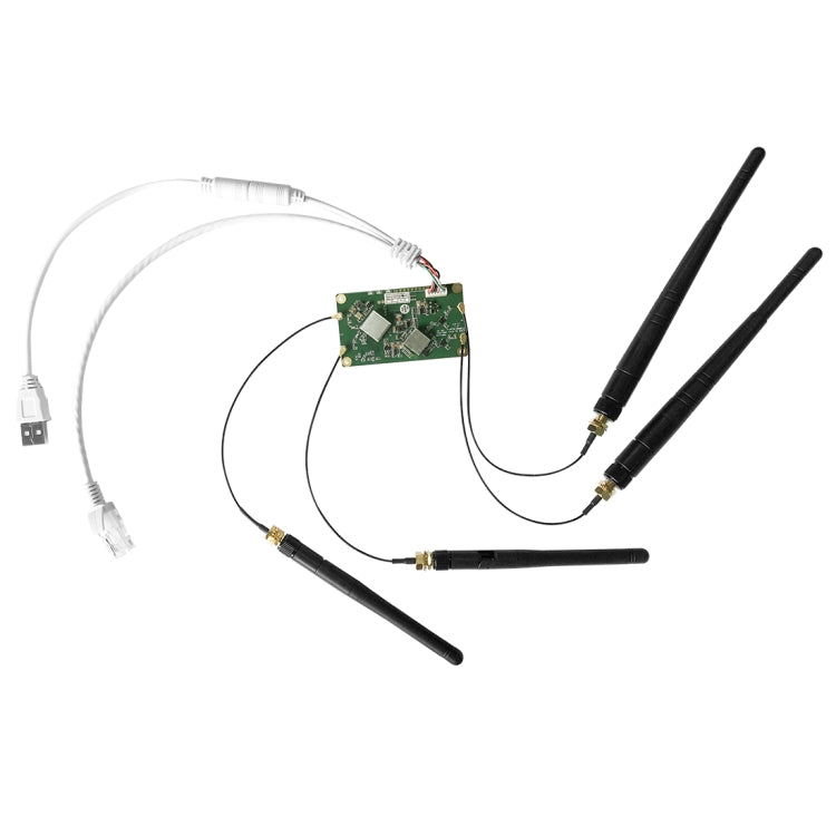 Lisslune | VM5G 1200Mbps 2.4GHz & 5GHz Dual Band WiFi Module with 4 Antennas, supports IP layer / MAC layer transparent transmission, applied to Repeater / Bridge & AP & Remote Video Transmission