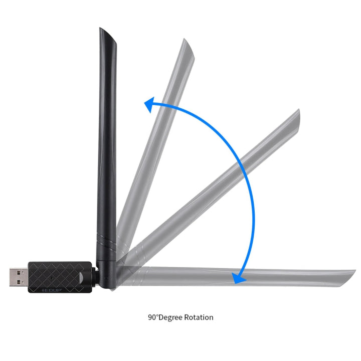 Lisslune | EDUP EP-AC1666 Dual Band 11AC 650Mbps High-Speed Wireless USB Adapter WiFi Receiver, driverless