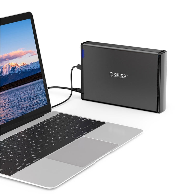 Lisslune | ORICO 7688C3 8TB 3.5 Inch USB-C / Type-C Mobile HDD Enclosure with Removable Base, Cable Length: 1m