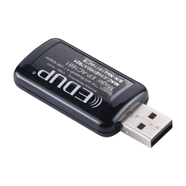 Lisslune | EDUP EP-AC1681 2 in 1 AC1200Mbps 2.4GHz & 5.8GHz Dual Band USB WiFi Adapter External Network Card with Bluetooth 4.1 Function