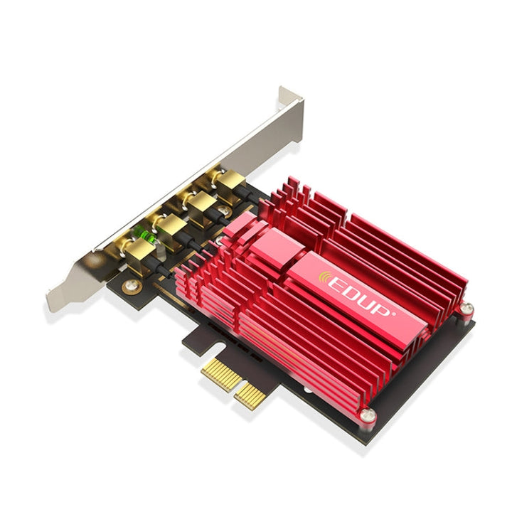 Lisslune | EDUP 9633-800 AC1900Mbps 2.4GHz & 5GHz Dual Band PCI-Express Adapter 4 External Antenna Network Card
