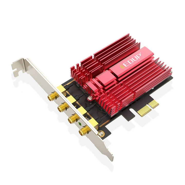 Lisslune | EDUP 9633-800 AC1900Mbps 2.4GHz & 5GHz Dual Band PCI-Express Adapter 4 External Antenna Network Card