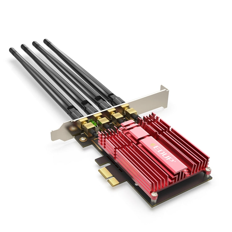 Lisslune | EDUP 9633-800 AC1900Mbps 2.4GHz & 5GHz Dual Band PCI-Express Adapter 4 External Antenna Network Card