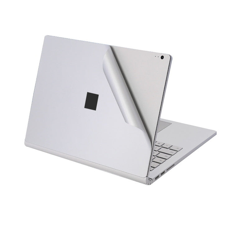 Lisslune | 4 in 1 Notebook Shell Protective Film Sticker Set for Microsoft Surface Book 2 15 Inch (Silver)