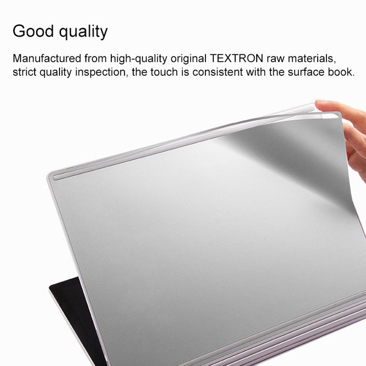 Lisslune | 4 in 1 Notebook Shell Protective Film Sticker Set for Microsoft Surface Book 13.5 inch (Gray)