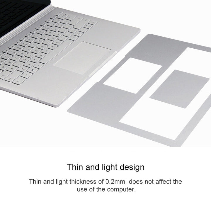 Lisslune | 4 in 1 Notebook Shell Protective Film Sticker Set for Microsoft Surface Book 13.5 inch (Gray)