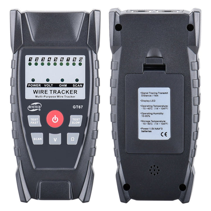 Lisslune | BENETECH GT67 RJ11 / RJ45 Multifunctional Cable Tester Line Finder Network Cable Detector