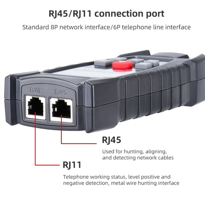 Lisslune | BENETECH GT67 RJ11 / RJ45 Multifunctional Cable Tester Line Finder Network Cable Detector