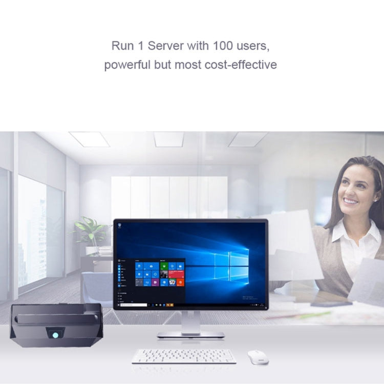Lisslune | Zero Client R1 Mini-PC, CORTEX QUAD A9 Quad-Core up to 1.6 GHz, RAM: 1 GB, ROM: 8 GB, support HDMI, VGA, RJ45, SPK