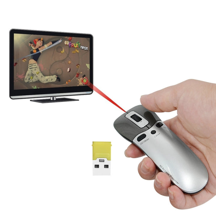 Lisslune | PR-05 2.4G Wireless 6D Gyroscope Fly Air Mouse Laser Pointer Pen Presenter for PC / Laptop Teaching Conference Lecture
