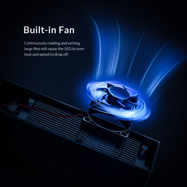 Lisslune | ORICO M2PVC3-G20-GY-BP USB3.2 20Gbps M.2 NVMe SSD enclosure