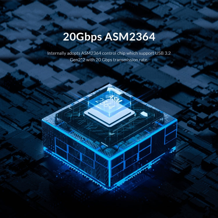 Lisslune | ORICO M2PVC3-G20-GY-BP USB3.2 20Gbps M.2 NVMe SSD enclosure