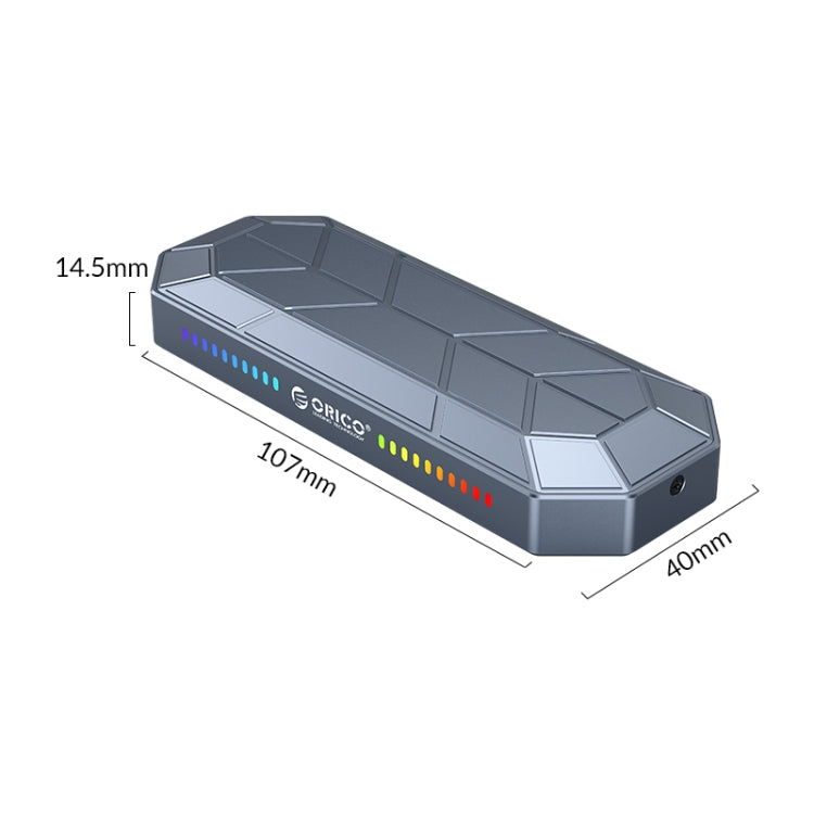 Lisslune | ORICO M2VG01-C3 RGB M.2 NVMe SSD Case