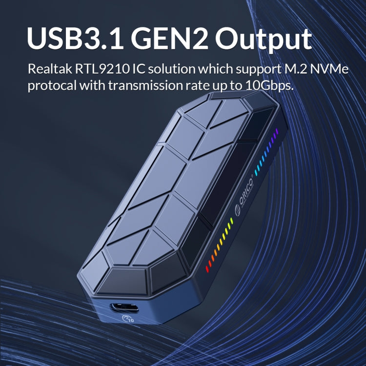Lisslune | ORICO M2VG01-C3 RGB M.2 NVMe SSD Case