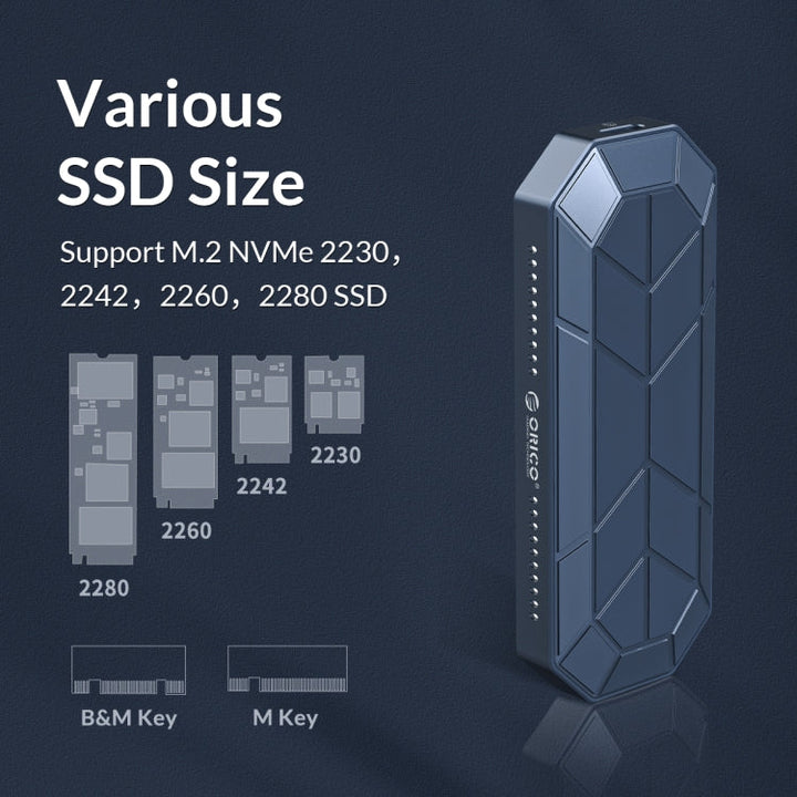 Lisslune | ORICO M2VG01-C3 RGB M.2 NVMe SSD Case