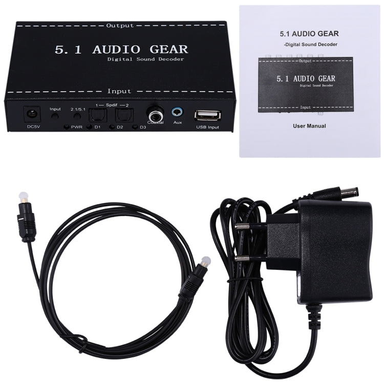 Lisslune | NK-A6L 5.1 Audio device Digital Sound Decoder, EU plug