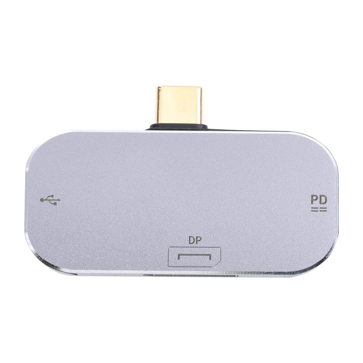 Lisslune | 3 in 1 USB-C / Type-C plug to USB-C / Type-C charging + USB + DP socket adapter