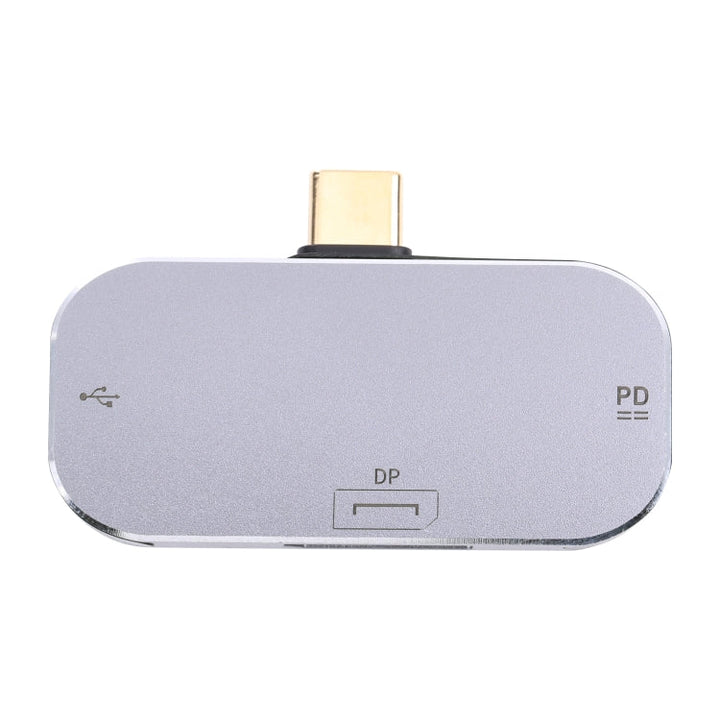Lisslune | 3 in 1 USB-C / Type-C plug to USB-C / Type-C charging + USB + DP socket adapter