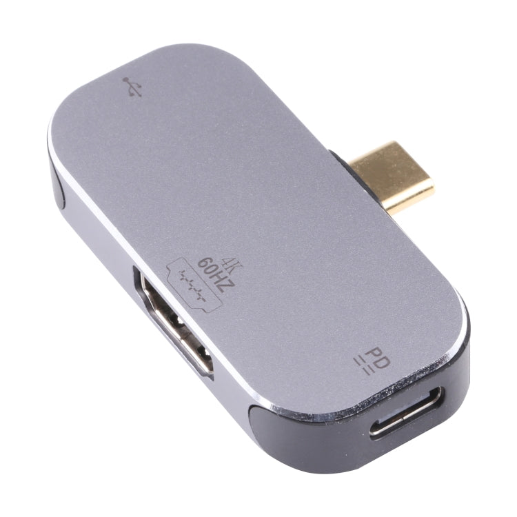 Lisslune | 3 in 1 USB-C / Type-C male to Dual USB-C / Type-C + 4K 60Hz HDMI female Adapter
