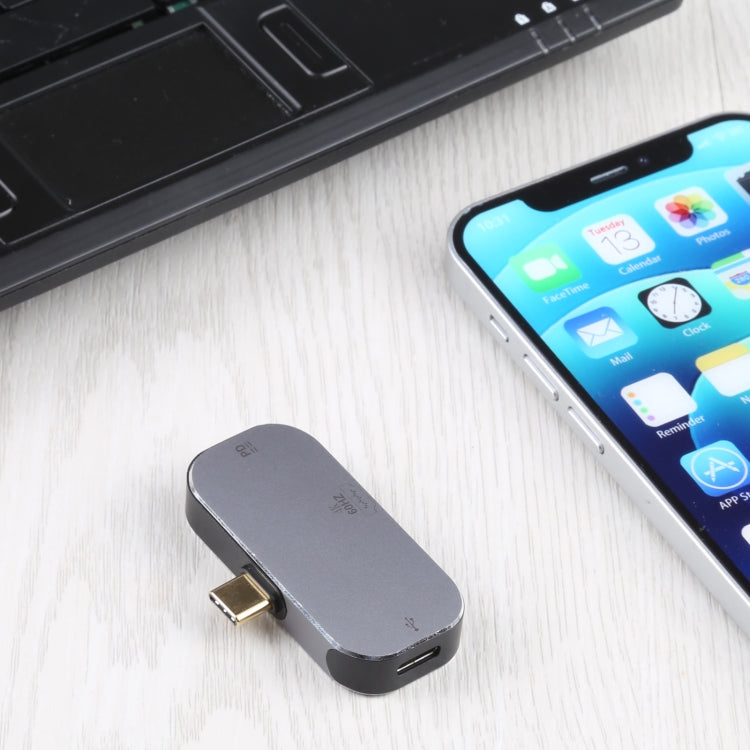 Lisslune | 3 in 1 USB-C / Type-C male to Dual USB-C / Type-C + 4K 60Hz HDMI female Adapter