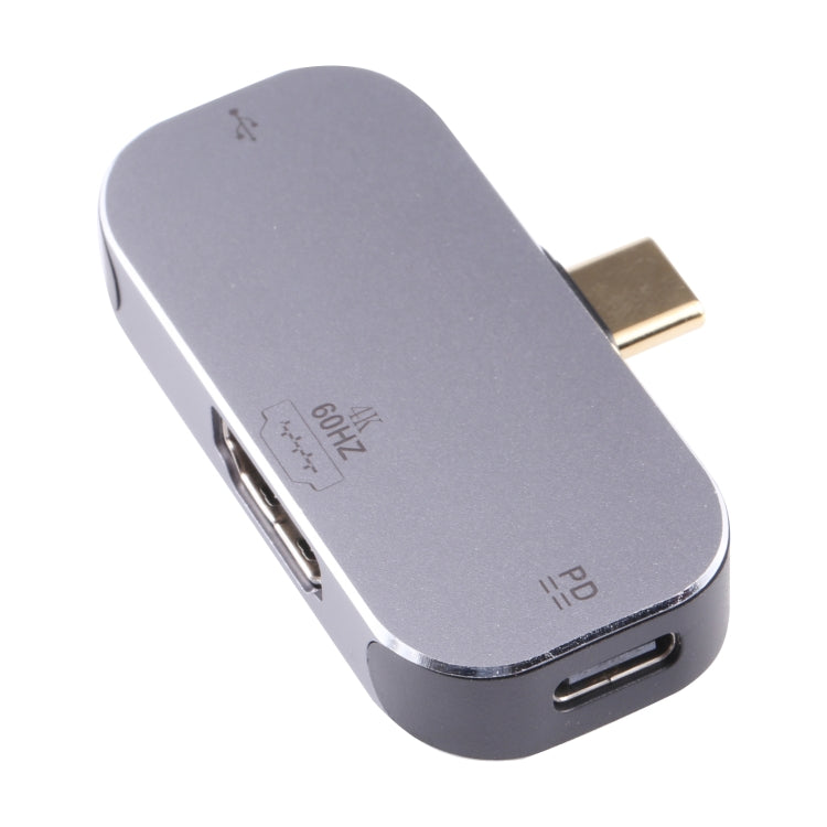 Lisslune | 3 in 1 USB-C / Type-C plug to USB-C / Type-C charging + USB + 4K 60Hz HDMI female adapter
