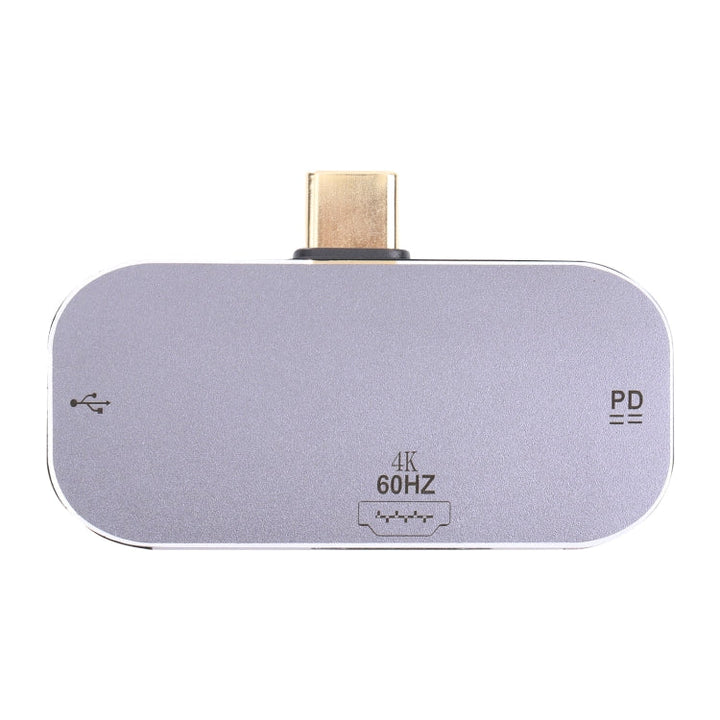 Lisslune | 3 in 1 USB-C / Type-C plug to USB-C / Type-C charging + USB + 4K 60Hz HDMI female adapter