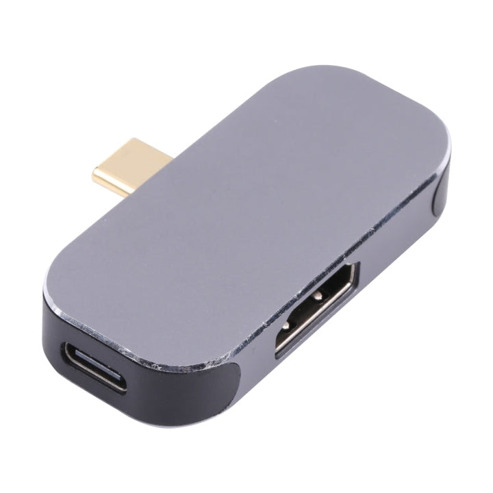 Lisslune | 3 in 1 USB-C / Type-C plug to USB-C / Type-C charging + USB + 4K 60Hz HDMI female adapter