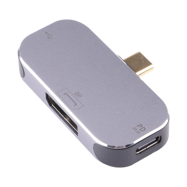 Lisslune | 3 in 1 USB-C / Type-C Plug to Dual USB-C / Type-C + DP Socket Adapter