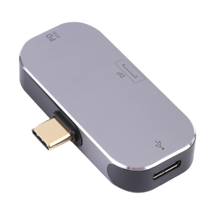 Lisslune | 3 in 1 USB-C / Type-C Plug to Dual USB-C / Type-C + DP Socket Adapter