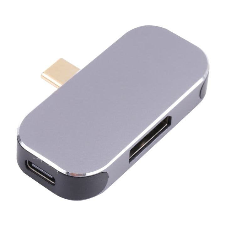 Lisslune | 3 in 1 USB-C / Type-C Plug to Dual USB-C / Type-C + DP Socket Adapter