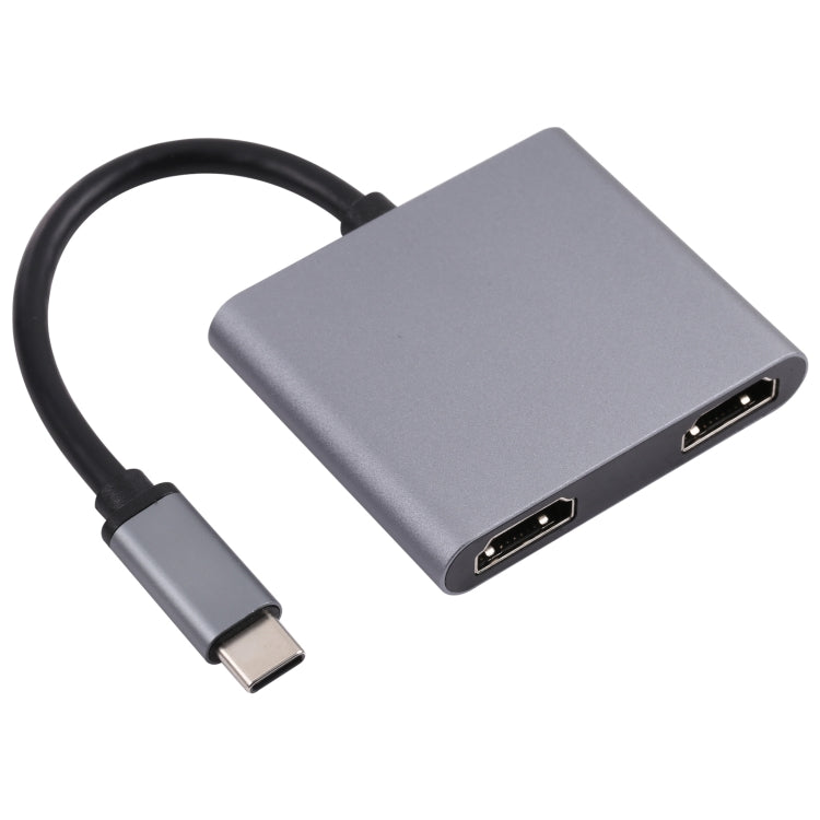 Lisslune | 2 in 1 USB-C / Type-C to 2 x HDTV Ports HUB Adapter