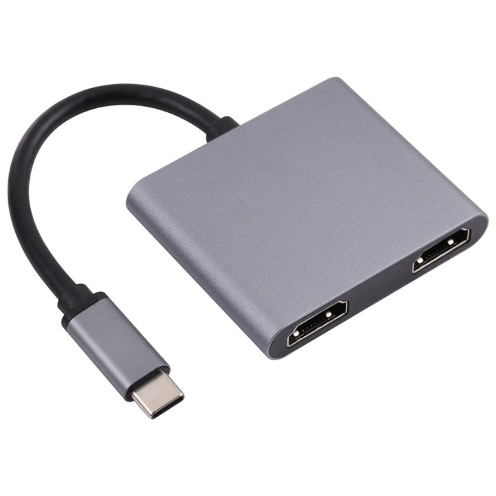 Lisslune | 2 in 1 USB-C / Type-C to 2 x HDTV Ports HUB Adapter