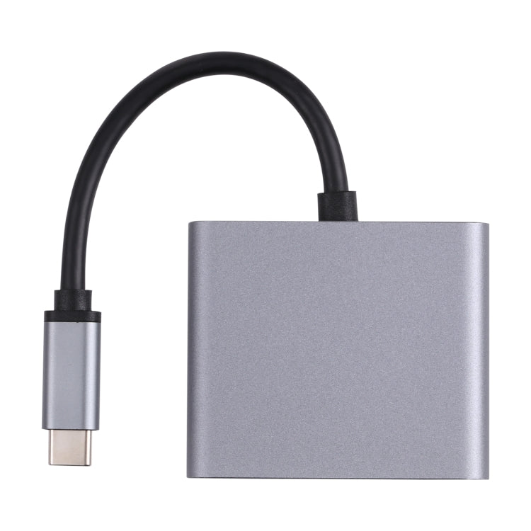 Lisslune | 2 in 1 USB-C / Type-C to 2 x HDTV Ports HUB Adapter