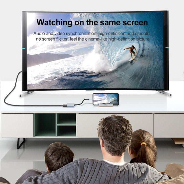 Lisslune | 2 in 1 USB-C / Type-C to 2 x HDTV Ports HUB Adapter