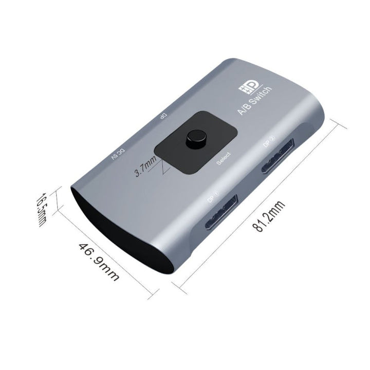 Lisslune | Z57 DP Female x 2 to USB-C / Type-C + DP Female Two-Way DP Switcher