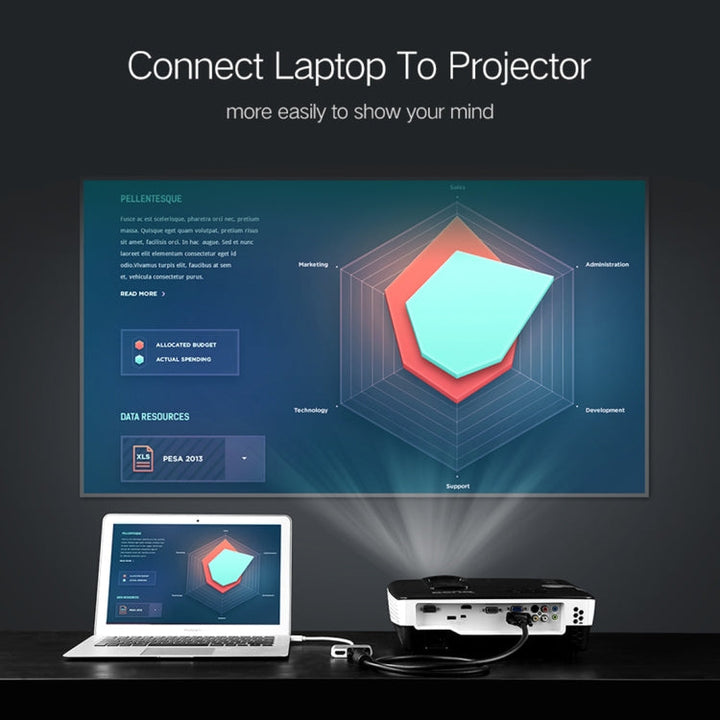 Lisslune | 2 in 1 4Kx2K Mini DisplayPort to VGA & HDMI Adapter (Silver)