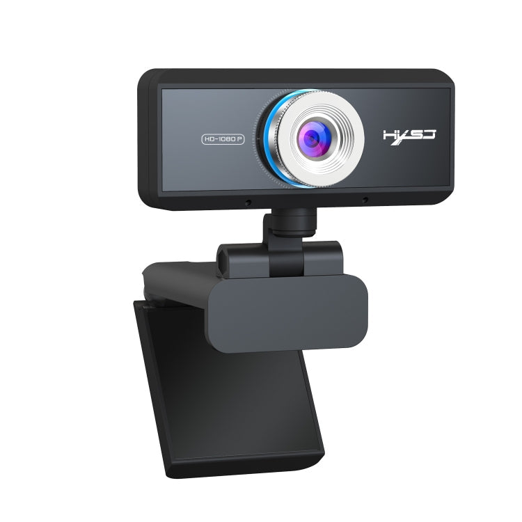 Lisslune | HXSJ S4 1080P adjustable 180 degree HD manual focus video webcam PC camera with microphone (Black)