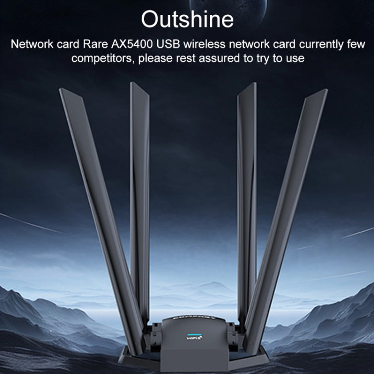 Lisslune | COMFAST CF-975AX 5400Mbps USB3.0 WiFi6 Dual Frequency Free Driver Network Adapter