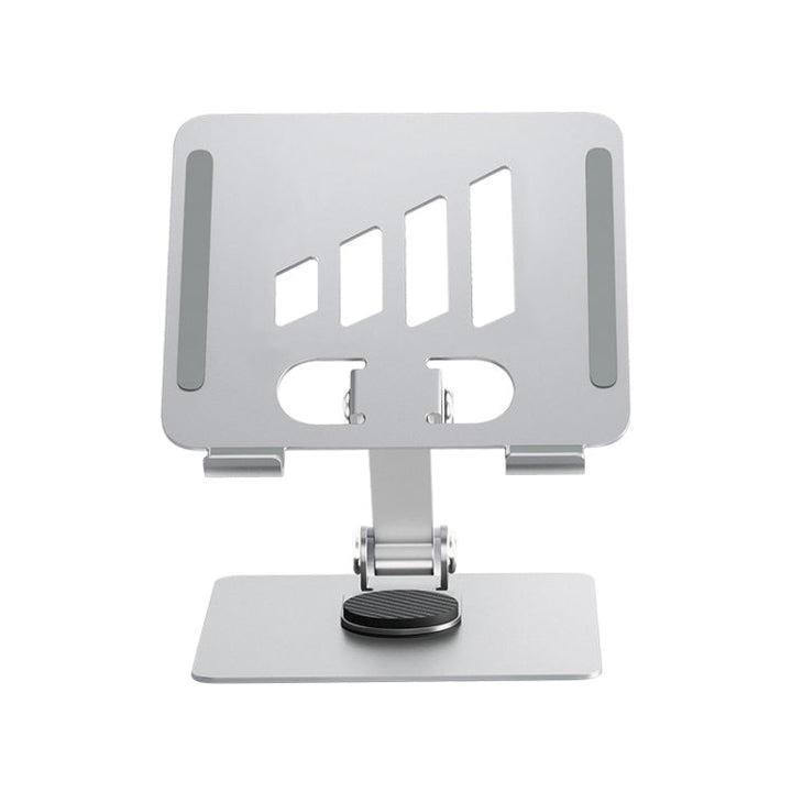 Lisslune | L-14 Aluminium Alloy Foldable Rotatable Laptop/Tablet Stand (Silver)