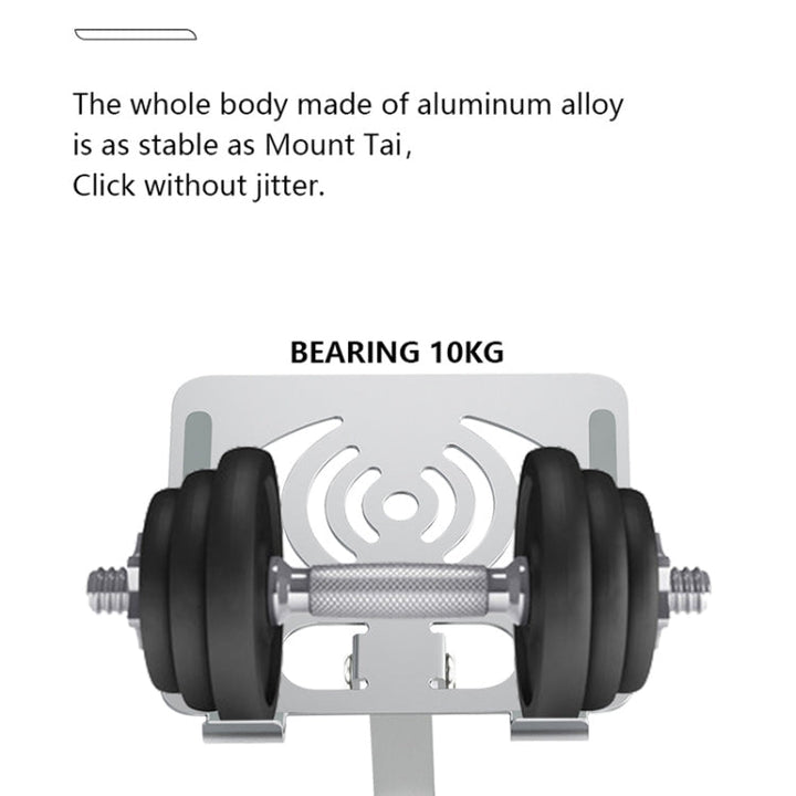 Lisslune | L-14 Aluminum alloy folding rotating laptop/tablet stand (Gray)