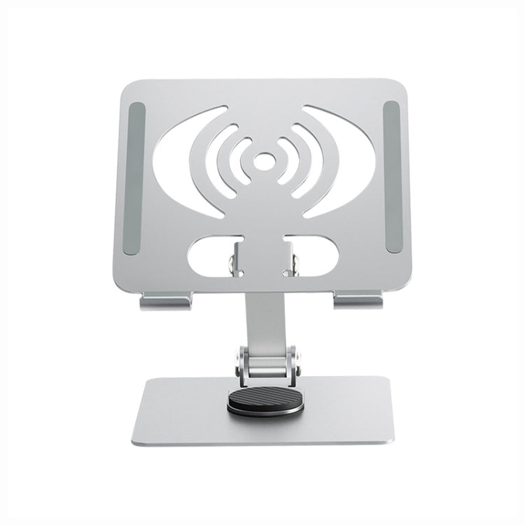 Lisslune | L-13 Aluminum Alloy Foldable Rotating Laptop/Tablet Stand (Silver)